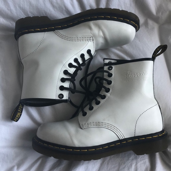 white matte doc martens
